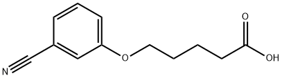 5-(3-cyanophenoxy)pentanoic acid Struktur