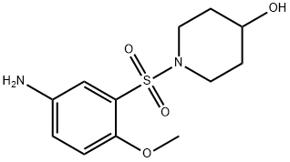 1-[(5-amino-2-methoxybenzene)sulfonyl]piperidin-4-ol Struktur