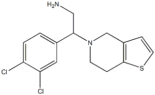 2-(3,4-dichlorophenyl)-2-{4H,5H,6H,7H-thieno[3,2-c]pyridin-5-yl}ethan-1-amine Struktur