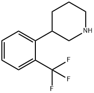 3-[2-(trifluoromethyl)phenyl]piperidine Struktur