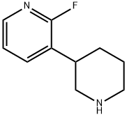 2-fluoro-3-piperidin-3-ylpyridine Struktur