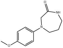 4-(4-methoxyphenyl)-1,4-diazepan-2-one Struktur