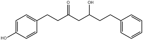 5-Hydroxy-1-(4-hydroxyphenyl)-7-phenyl-3-heptanone Struktur