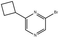 2-Bromo-6-(cyclobutyl)pyrazine Struktur