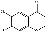 6-chloro-7-fluoro-3,4-dihydro-2H-1-benzopyran-4-one Struktur