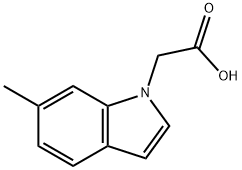 6-Methyl-indole-1-acetic acid Struktur