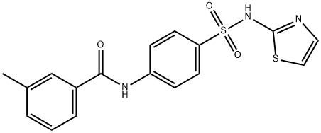 3-methyl-N-{4-[(1,3-thiazol-2-ylamino)sulfonyl]phenyl}benzamide Struktur