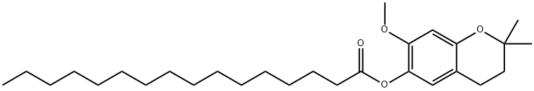 Dimethylmethoxy Chromanyl Palmitate Struktur