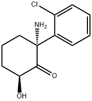 Cyclohexanone, 2-amino-2-(2-chlorophenyl)-6-hydroxy-, cis- (9CI) Struktur