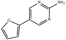 2-Amino-5-(2-furyl)pyrimidine Struktur