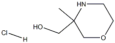 (3-methylmorpholin-3-yl)methanol hydrochloride Struktur