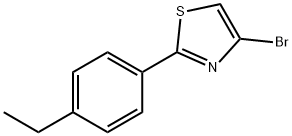 4-Bromo-2-(4-ethylphenyl)thiazole Struktur