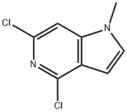 4,6-dichloro-1-methylpyrrolo[3,2-c]pyridine Struktur