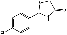 2-(4-chlorophenyl)-1,3-thiazolidin-4-one Struktur