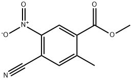 methyl 4-cyano-2-methyl-5-nitrobenzoate Struktur