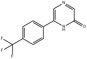 2-Hydroxy-6-(4-trifluoromethylphenyl)pyrazine Struktur