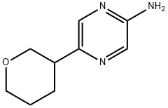 2-Amino-5-(tetrahydropyran-3-yl)pyrazine Struktur