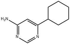 4-Amino-6-(cyclohexyl)pyrimidine Struktur