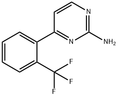 2-Amino-4-(2-trifluoromethylphenyl)pyrimidine Struktur