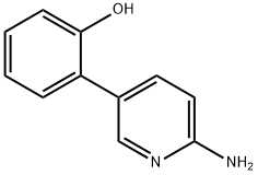 2-Amino-5-(2-hydroxyphenyl)pyridine Struktur