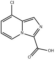 8-chloroimidazo[1,5-a]pyridine-3-carboxylic acid Struktur