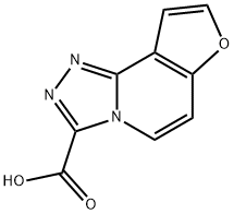 furo[3,2-c][1,2,4]triazolo[4,3-a]pyridine-3-carboxylic acid Struktur