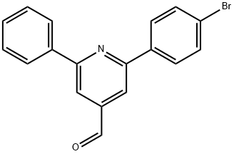 2-(4-bromophenyl)-6-phenylpyridine-4-carbaldehyde Struktur