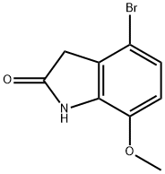 4-bromo-7-methoxyindolin-2-one Structure