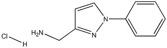 (1-phenyl-1H-pyrazol-3-yl)methanamine hydrochloride Struktur