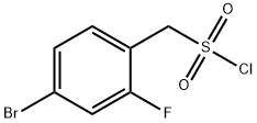 (4-bromo-2-fluorophenyl)methanesulfonyl chloride Struktur