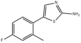 2-Amino-5-(2-methyl-4-fluorophenyl)thiazole Struktur