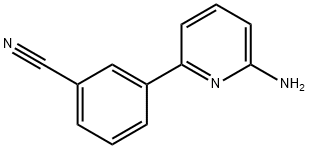 3-(6-AMINOPYRIDIN-2-YL)BENZONITRILE Struktur