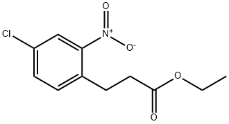 Ethyl 3-(4-Chloro-2-nitrophenyl)propanoate Struktur