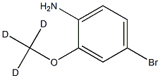 4-Amino-3-(methoxy-d3)-bromobenzene Struktur