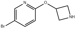 2-(azetidin-3-yloxy)-5-bromopyridine Struktur