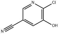 6-chloro-5-hydroxypyridine-3-carbonitrile Struktur