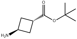 trans-3-Aminocyclobutanecarboxylic acid tert-butyl ester Struktur