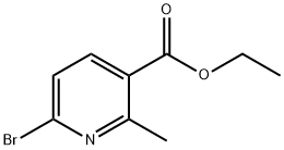 ethyl 6-bromo-2-methylpyridine-3-carboxylate Struktur