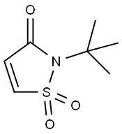 3(2H)-Isothiazolone, 2-(1,1-dimethylethyl)-, 1,1-dioxide Struktur