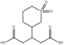 Pentanedioic acid, 3-(tetrahydro-1,1-dioxido-2H-thiopyran-3-yl)- Struktur