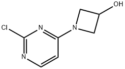 1-(2-chloropyrimidin-4-yl)azetidin-3-ol Struktur