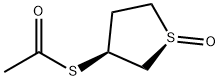 Ethanethioic acid, S-(tetrahydro-1-oxido-3-thienyl) ester, (1R-cis)- (9CI) Struktur