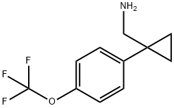 1-[4-(Trifluoromethoxy)phenyl]cyclopropanemethanamine Struktur