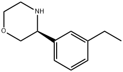 (3S)-3-(3-ETHYLPHENYL)MORPHOLINE Struktur