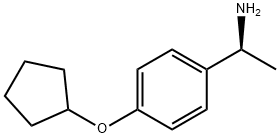 (1S)-1-(4-CYCLOPENTYLOXYPHENYL)ETHYLAMINE Struktur