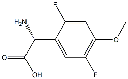 (2R)-2-AMINO-2-(2,5-DIFLUORO-4-METHOXYPHENYL)ACETIC ACID Struktur