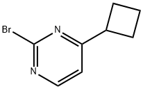 2-Bromo-4-(cyclobutyl)pyrimidine Struktur