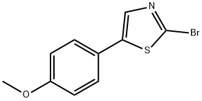 2-bromo-5-(4-methoxyphenyl)thiazole Struktur