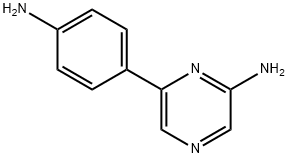 2-Amino-6-(4-aminophenyl)pyrazine Struktur