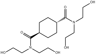 trans-N,N,N',N'-Tetrakis(2-hydroxyethyl)cyclohexane-1,4-dicarboxamide Struktur